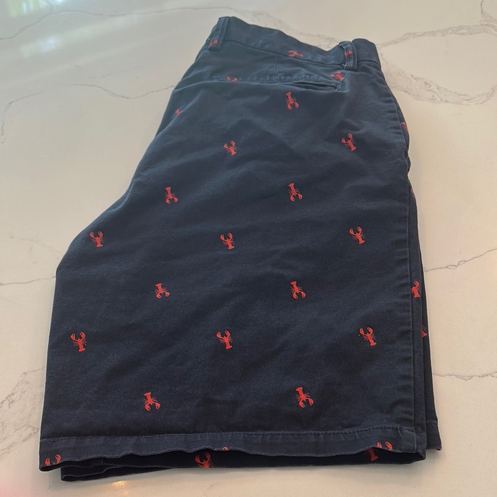 Old Navy Flat Front Blue and Red Shorts